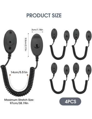 Soporte Magnético KAKUPPA para Control Remoto - 3 Pcs, 50kg