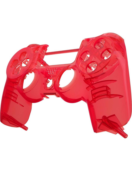 Carcasa Frontal eXtremeRate Transparente Rojo para PS4 Slim/Pro