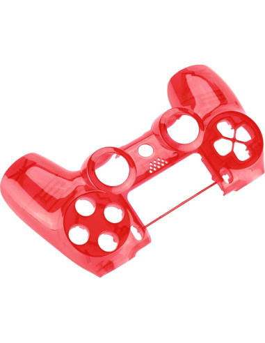 Carcasa Frontal eXtremeRate Transparente Rojo para PS4 Slim/Pro
