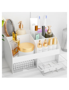 Organizador de Maquillaje COMFYROOM Blanco con 6 Compartimentos