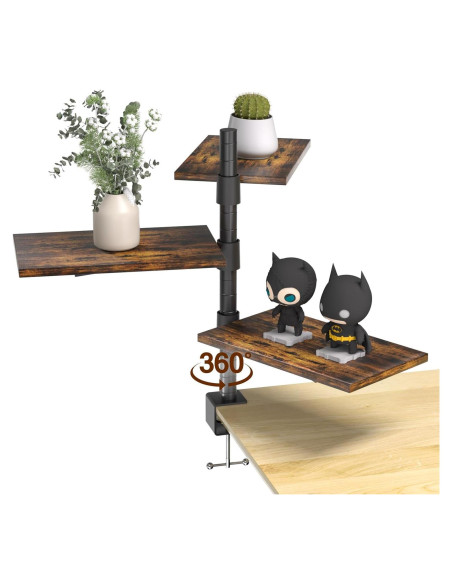 Estante de Escritorio PawsWhirl 3 Niveles Ajustable 14.97 kg