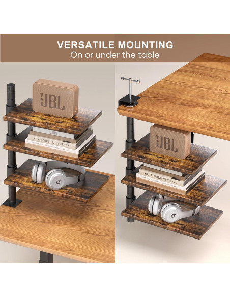 Estante de Escritorio PawsWhirl 3 Niveles Ajustable 14.97 kg