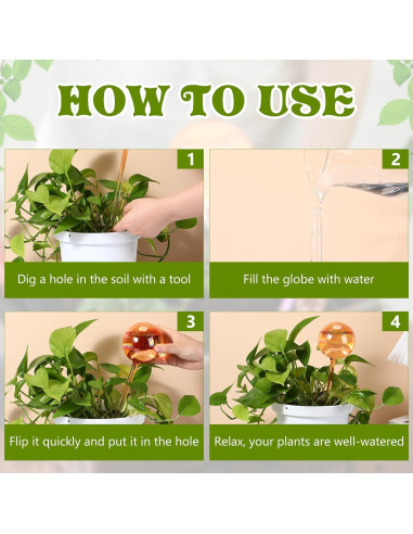 Maxdot 6 Esferas de Riego Automáticas de Vidrio 270 ml