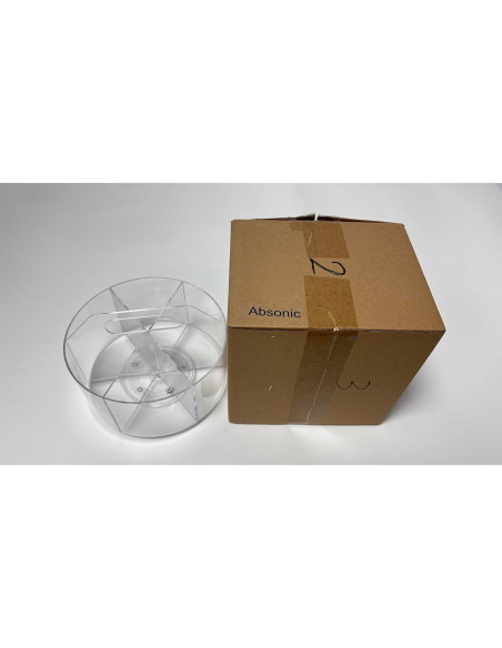 Organizador de Lápices Acrílico Absonic Rotatorio 360 6 Compartimentos