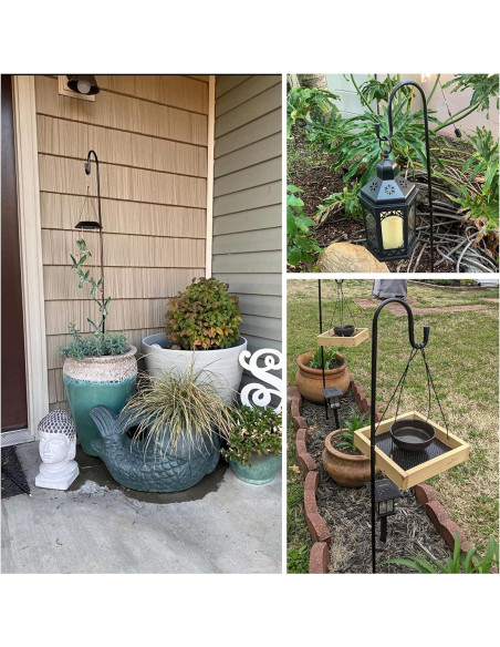 Ganchos de Pastor Ottsuls 152 cm Ajustables para Jardín - 2 Paquete