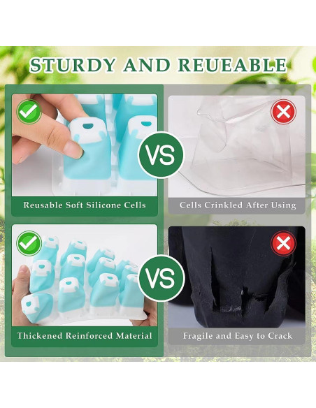 Kit de Inicio de Semillas 5 PCS Hanaoyo con Celdas Flexibles