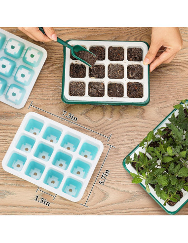 Kit de Inicio de Semillas 5 PCS Hanaoyo con Celdas Flexibles