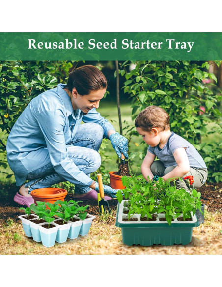 Kit de Inicio de Semillas 5 PCS Hanaoyo con Celdas Flexibles