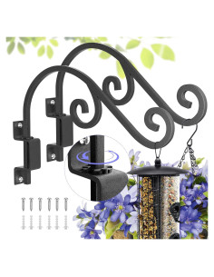 Soportes Giratorios para Plantas GOODBUY - 2 Ganchos de Metal 40.64 cm