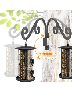 Soportes Giratorios para Plantas GOODBUY - 2 Ganchos de Metal 40.64 cm 2