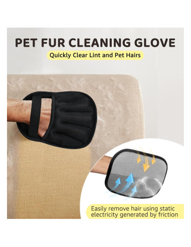 Guante Quitapelos para Mascotas IPTPAS - Lavable y Suave