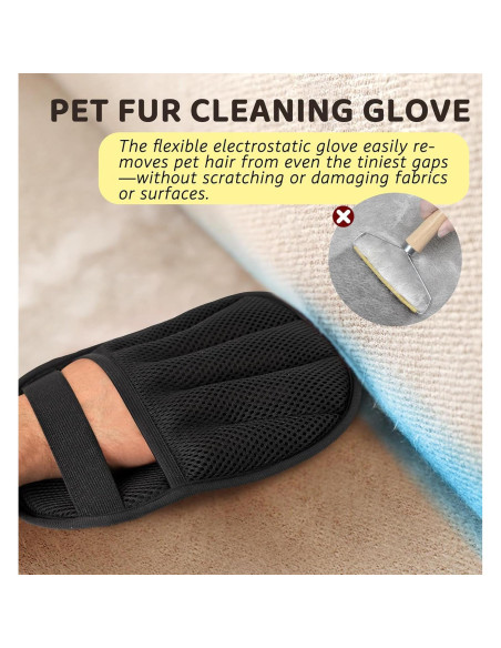 Guante Quitapelos para Mascotas IPTPAS - Lavable y Suave Guante Quitapelos para Mascotas IPTPAS - Lavable y Suave