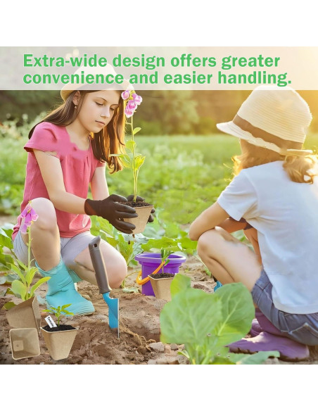 70 Macetas Biodegradables Cuadradas 8 cm Doubleggs para Jardín