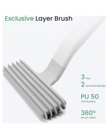 Cepillo de Capa dancemoon para Eliminación de Pelo de Mascotas