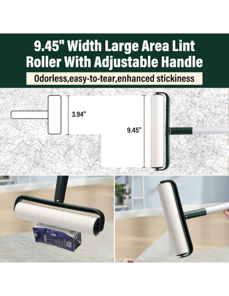 Rodillo de Pelusa Extra Grande Sayene 24 cm con 360 Hojas