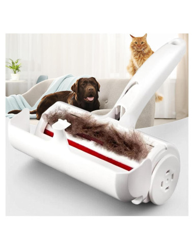 Rodillo Quitapelos Reutilizable Genérico con Mango Reforzado