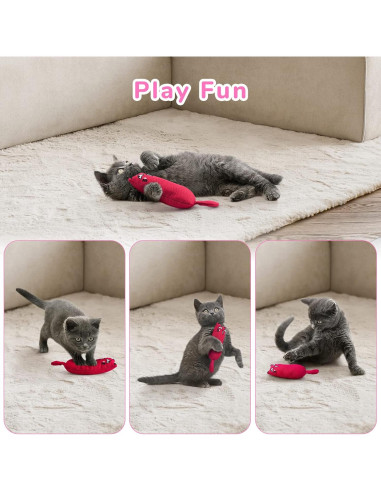 Juguetes para Gatos Legendog 5 Pcs con Hierba Gatera