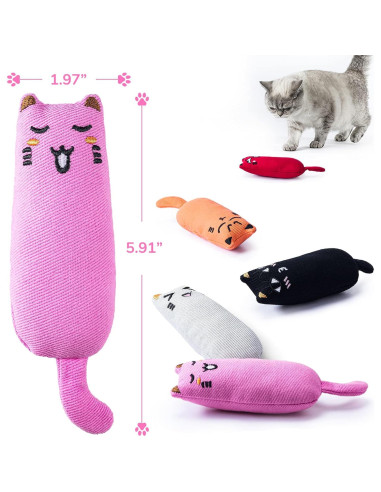 Juguetes para Gatos Legendog 5 Pcs con Hierba Gatera