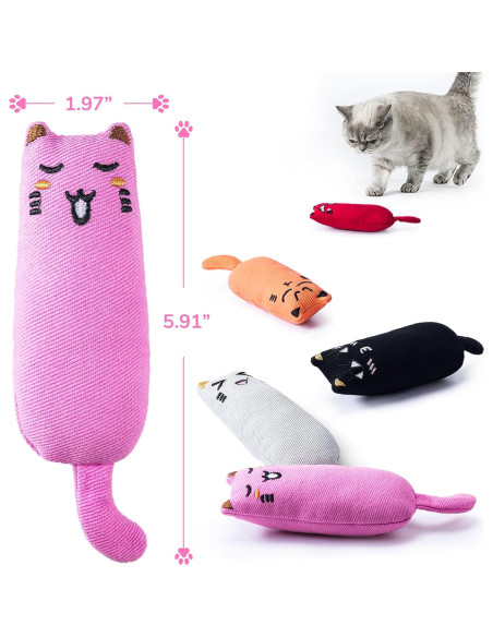 Juguetes para Gatos Legendog 5 Pcs con Hierba Gatera