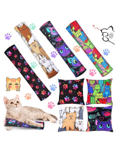 Juguetes para Gatos Hungdao - 8 Piezas con Hierba Gatera