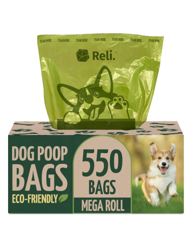 Bolsas de Poop Biodegradables Reli. 550 Unidades Verde