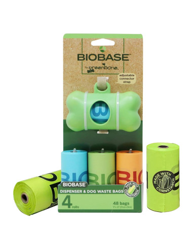 Dispensador de Bolsas de Excremento para Perros Greenbone - 48 Bolsas