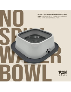Cuenco Antideslizante para Perros Ron Paws 28cm - Sin Derrames 2