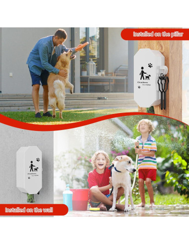 Dispensador de bolsas para excremento de perro Numeroustar, metal, 8 rollos