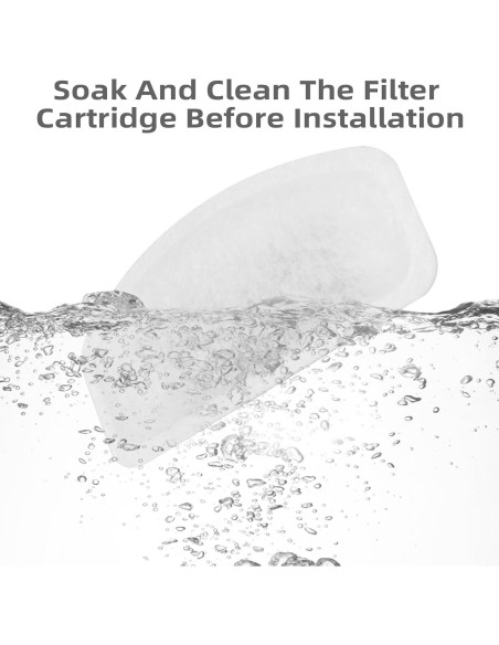 Paquete de 12 Filtros y 6 Esponjas para Fuente Mascotas D30