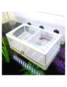 Caja de cría de peces Senzeal Grande con red de aislamiento