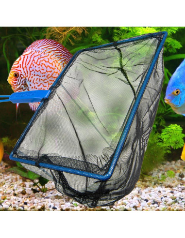 Red de Acuario Aquatop 12.7 cm con Mango Largo 47 cm - Malla Media