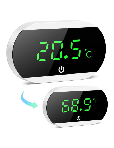 Termómetro Digital para Acuario Ankilo Blanco - Alta Precisión +/-1C