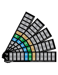 Termómetro Adhesivo Horizontal Heezy 10-32C 5 Piezas