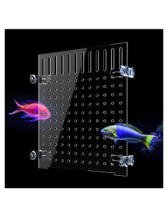 Divisor de Acuario Acrílico KeaJuidy 25x30 cm con 8 Ventosas