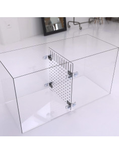 Divisor de Acuario Acrílico KeaJuidy 25x30 cm con 8 Ventosas 2