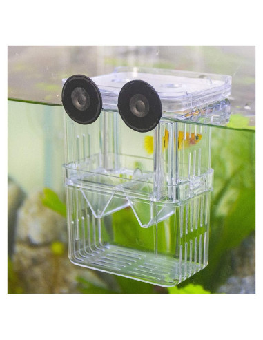 Caja de Cría de Peces Senzeal Mediana con Ventosas y Pipetas