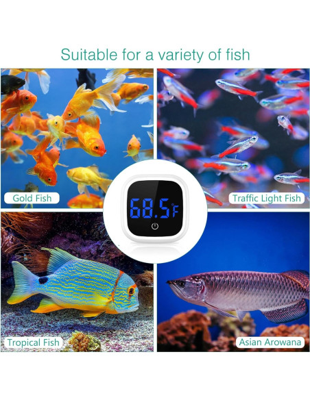Termómetro Digital para Acuario ORIA - 2 PCS, Alta Precisión
