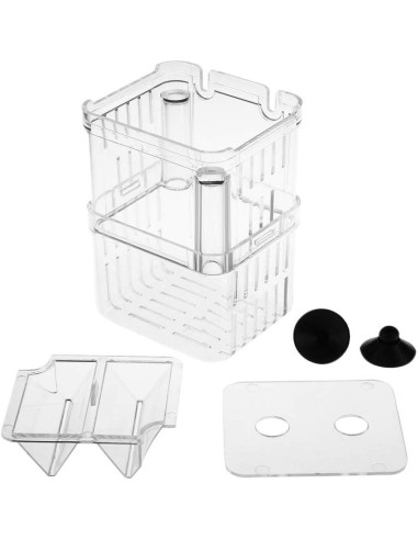 Caja de Cría de Peces Senzeal Mediana con Ventosas y Pipetas