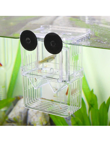 Caja de Cría de Peces Senzeal Mediana con Ventosas y Pipetas