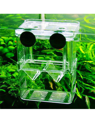 Caja de Cría de Peces Senzeal Mediana con Ventosas y Pipetas