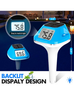Termómetro Digital Flotante DeeprBlu para Piscina 2025 LCD XL 2