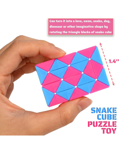 Paquete 105 Cubos Serpiente Mágicos Neureyte - Juguete Antiestrés