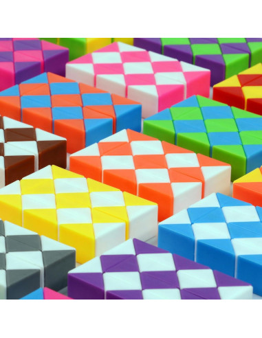 Paquete 105 Cubos Serpiente Mágicos Neureyte - Juguete Antiestrés