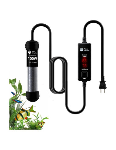 Calentador de Acuario AquaMiracle 100W Compacto para 10-20 Gal