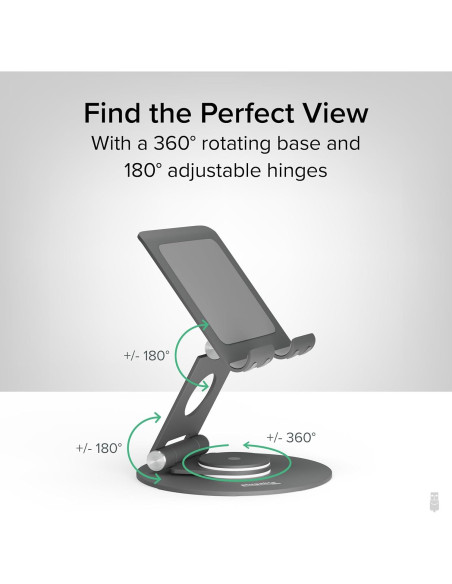 Soporte Giratorio para Tabletas Plugable PT-STAND1 360 hasta 32.77 cm