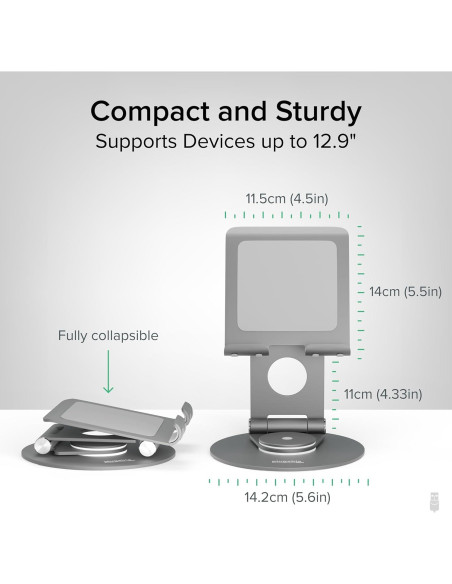 Soporte Giratorio para Tabletas Plugable PT-STAND1 360 hasta 32.77 cm