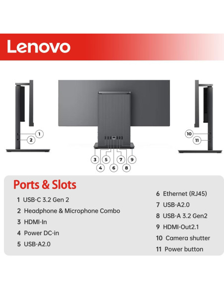 Lenovo IdeaCentre 27" All-in-One AMD Ryzen 5 64GB RAM 2TB SSD Lenovo IdeaCentre 27" All-in-One AMD Ryzen 5 64GB RAM 2TB SSD