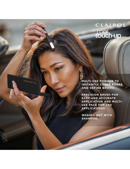 Polvo Temporal Ocultador de Raíces Clairol Negro 1.98g