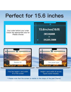 Filtro de Privacidad Magnético 15.6" Halloive para Laptop 2
