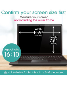 Filtro de Privacidad Magnético Bellemond 14" 16:10 Anti-Reflejo 2